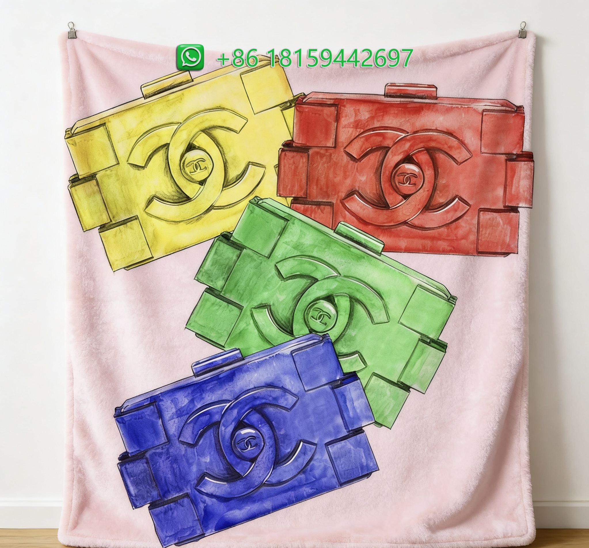 Chanel Throw Blankets
